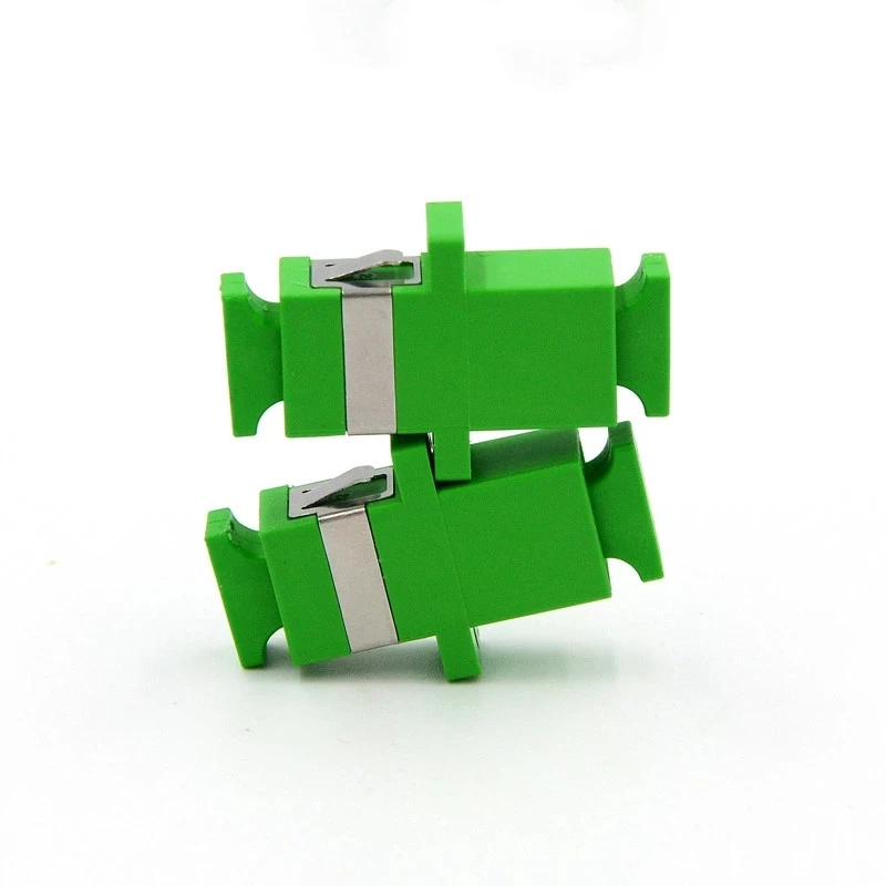 

SC APC Simplex Single-Mode Fiber Optic Adapter SC Optical Fiber Coupler SC APC Fiber Flange SC Connector