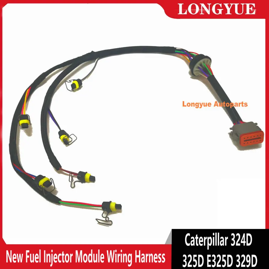 

222-5917 New Fuel Injector Module Wiring Harness Replacement for Caterpillar 324D 325D E325D 329D Excavator C7 Engine
