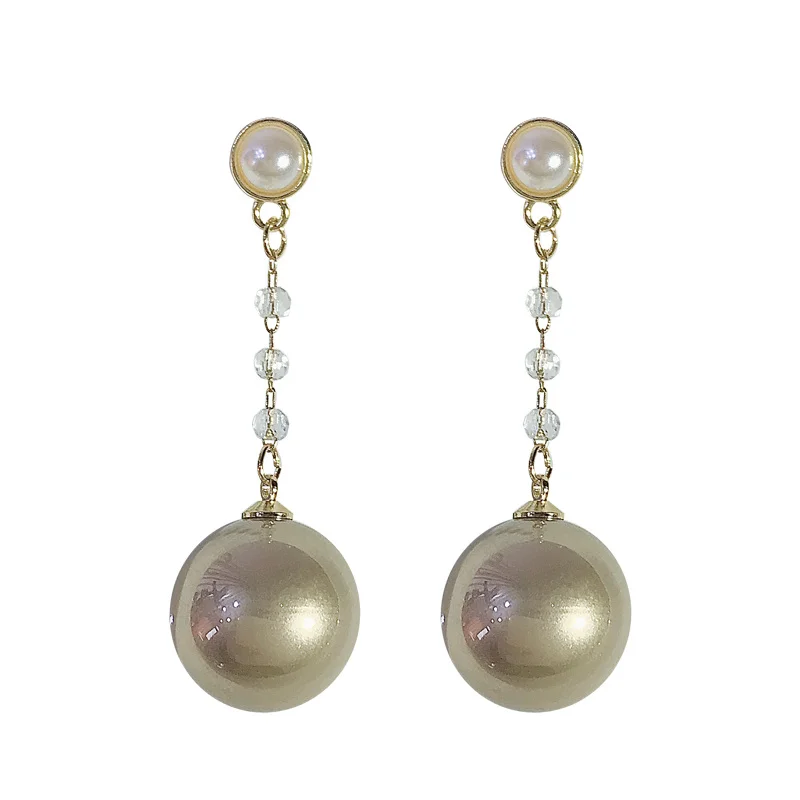

Large and Small Pearls Ear Studs 2021 New Trendy Korean Hot Selling Temperament Earrings Special-Interest Design High-Grade