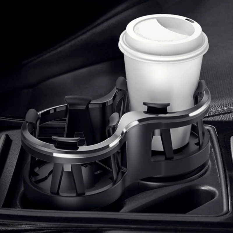 

Car Cup Holder Auto Modified Fixed Tray Rack Drink Bottle Can Organizer Storage D7WD