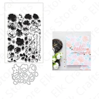 flowers metal cutting dies and stamps for scrapbooking stencil album craft paper card template stamps and dies new arrival 2021