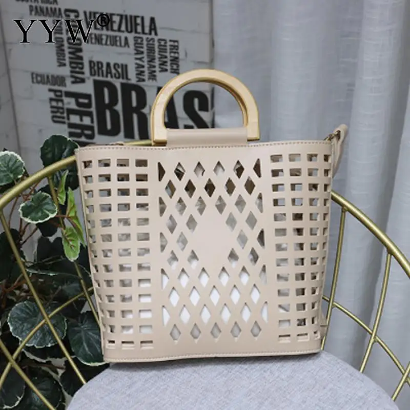 

Large Capacity Handbag For Women 2020 Fashion 2 Sets Purse Clutch Shopping Totes Female Casual Hollow Out Summer Bags Sac A Main