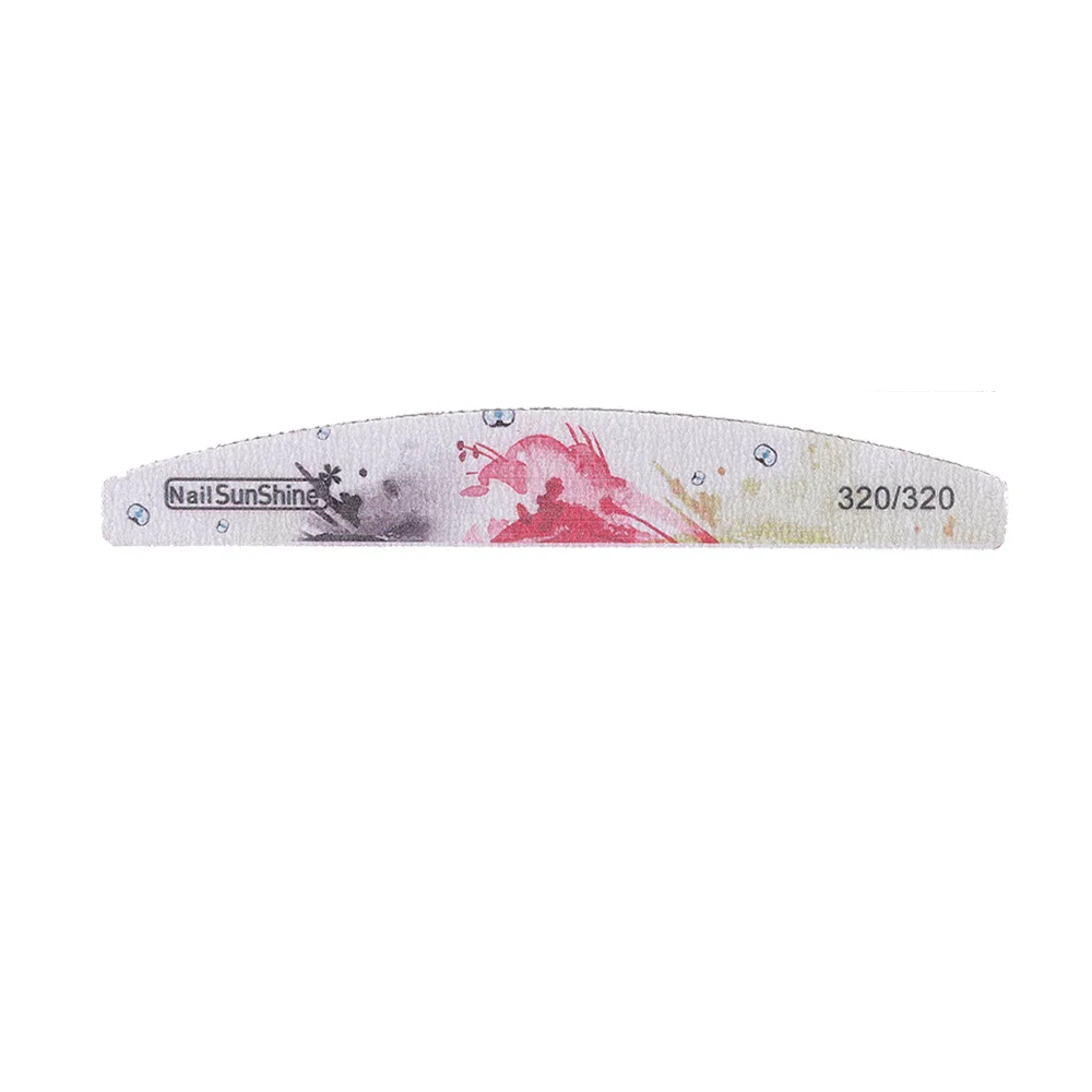 Black320-320 1 шт. деревянный 180/240 шлифовальный буферный блок для педикюра маникюрный полировальный лак Инструменты для красоты профессиональные пилочки для ногтей серый буфер для лодки - Цвет: Black320-320