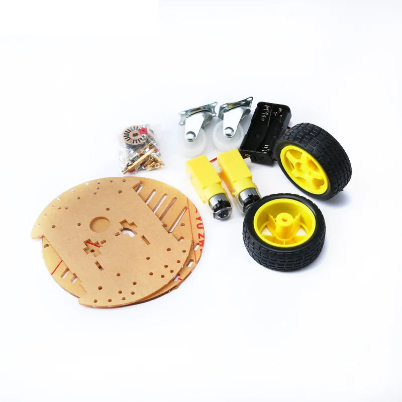 New Avoidance tracking Motor Smart Robot Car Chassis Kit Speed Encoder Battery Box 2WD Ultrasonic module For Arduino UNO R3 kit |