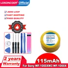 LOSONCOER 115 мАч, CP1254 Батарея для Sony WF-1000XM3 WF-1000X наушники-вкладыши TWS с WF-1000X Bluetooth наушники Батарея