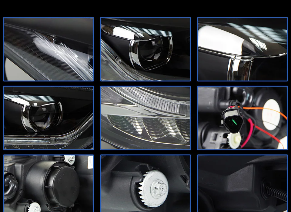 AKD автомобильный Стайлинг для фары для автомобиля Hyundai Elantra Elantra MD светодиодный фонарь DRL Q5 Bi Xenon объектив Высокий Низкий луч парковка противотуманная фара