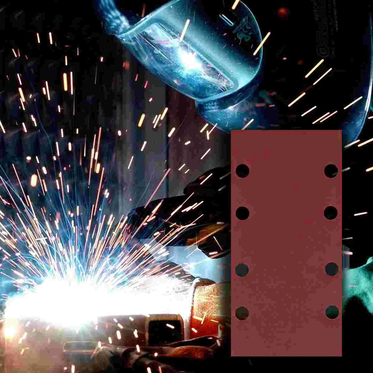 

60 шт. 8 отверстий квадратная наждачная бумага Ассорти Сухой Влажной абразивной наждачной бумаги для дерева металла автомобиля шлифовальная...