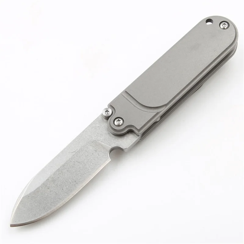 Складной нож из титанового сплава s35vn с острым лезвием для мытья камня кемпинга