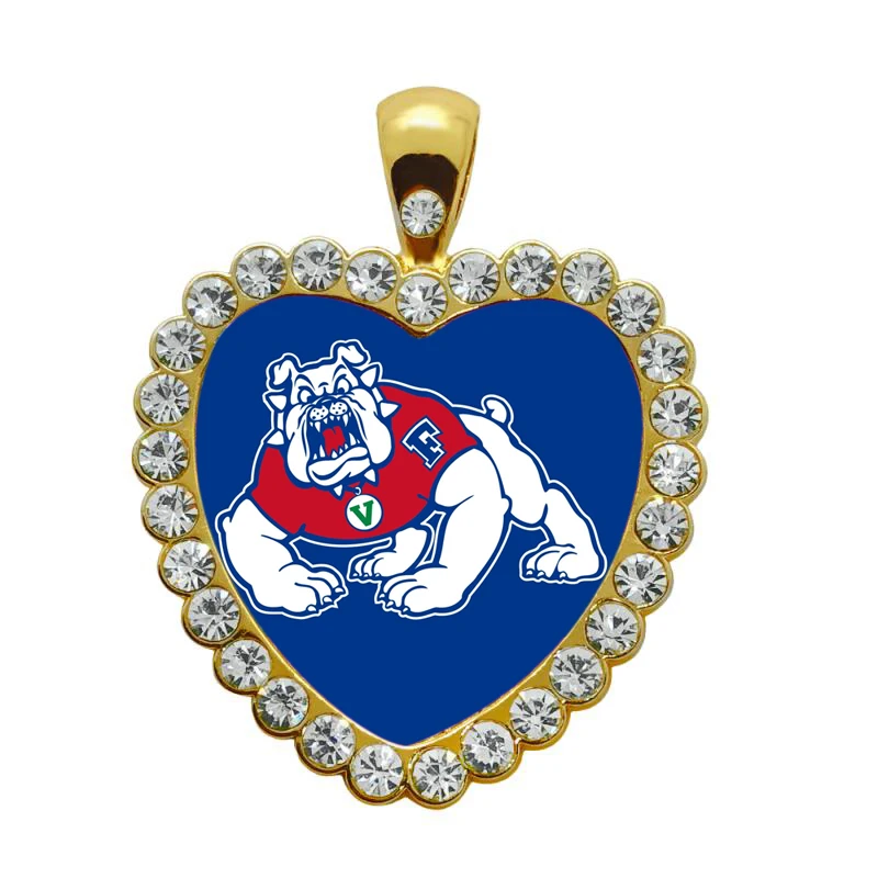 Eco Friendly Alloy Inlaid Heart Shape Poster Sticker University Charm Pendants Custom Design | Украшения и аксессуары