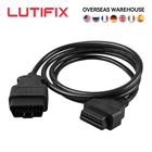 Кабель-удлинитель LUTIFIX OBD2, 16 контактов, 1,5 м