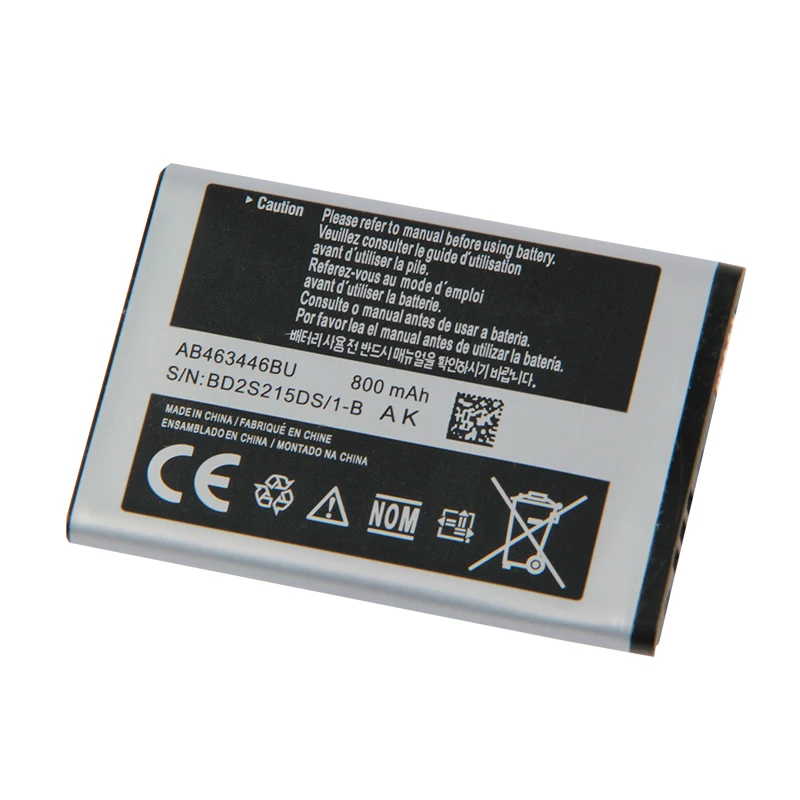 Оригинальный samsung высокое качество AB463446BU Батарея для C3300K X208 E2330 B309 F299 E1190 SCH-E339 GT-C3520