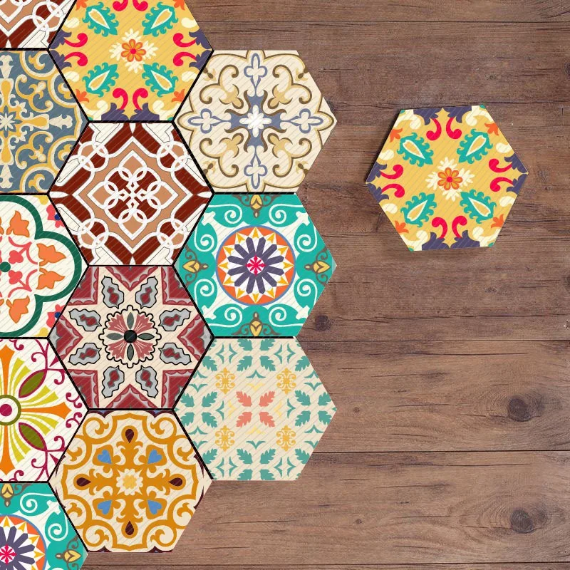 10 шт. марокканские самоклеящаяся Non Slip Ванная комната Кухня плитка стены пола