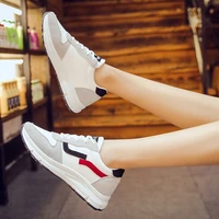 ladies sneakers casual walking shoes lace up breathable womens shoes thick soled comfortable and fashionable ladies shoes