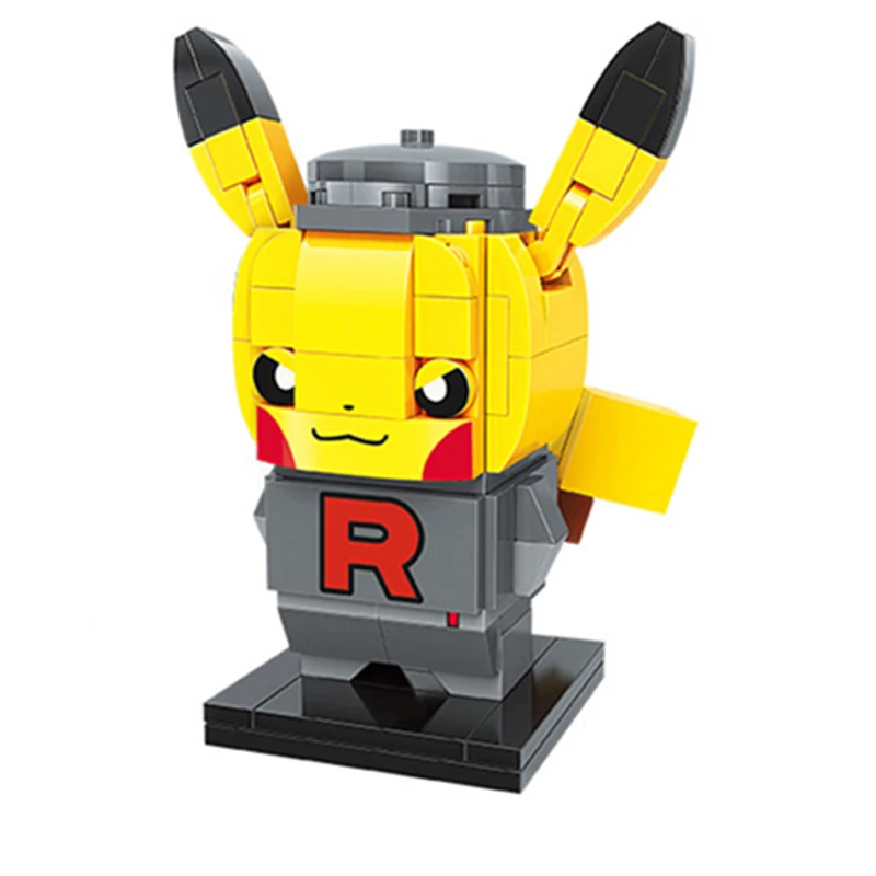 Новый аниме Покемон Bikachu Pokeball Summon милый автомобиль строительные блоки наборы