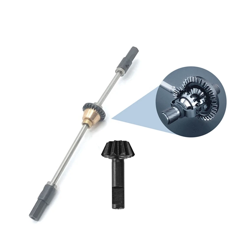

Metal Bridge Axle Differential Gear Middle with Metal Rear Bridge Axle Differential Gear Black