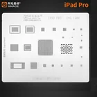 Трафарет Amao для iPad Pro A1673 A1674 A1675 BGA CPU RAM Wifi Nand flash Power Audio IC реболлирующий штырь нагревательный шаблон 0,12 мм Th