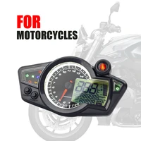 universal lcd digital motorcycle odometer speedometer meter instrument adjustable max 199kmh 14000 rpm for 24 cylinder