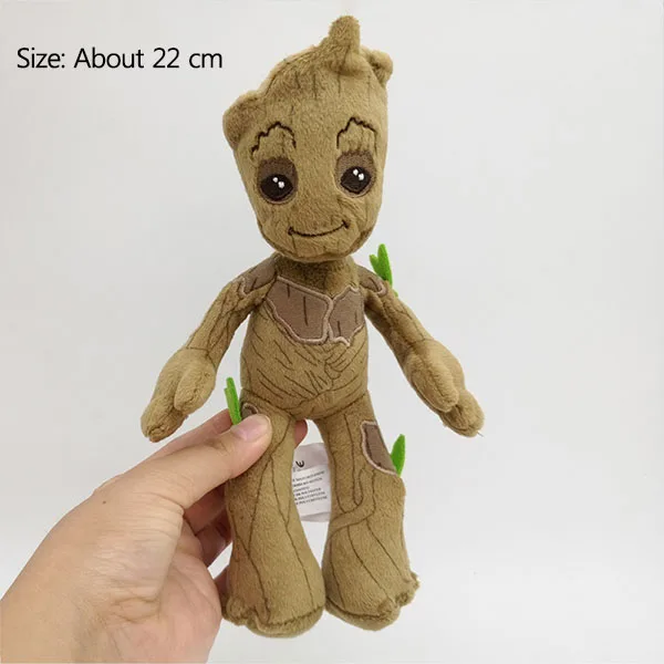 Groot Doll Model Strongwell ребенок Грут плюшевая игрушка кукла Модель Marvel стражи кукла Грут галактика Мстители Украшение Фигурка детская игрушка - Цвет: Groot Doll Model