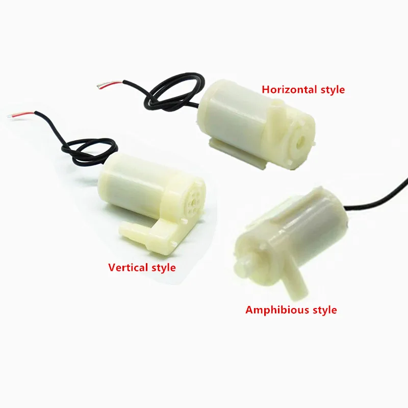Погружной микро водяной насос постоянного тока 3 в 4 5 В 6 горизонтальный и
