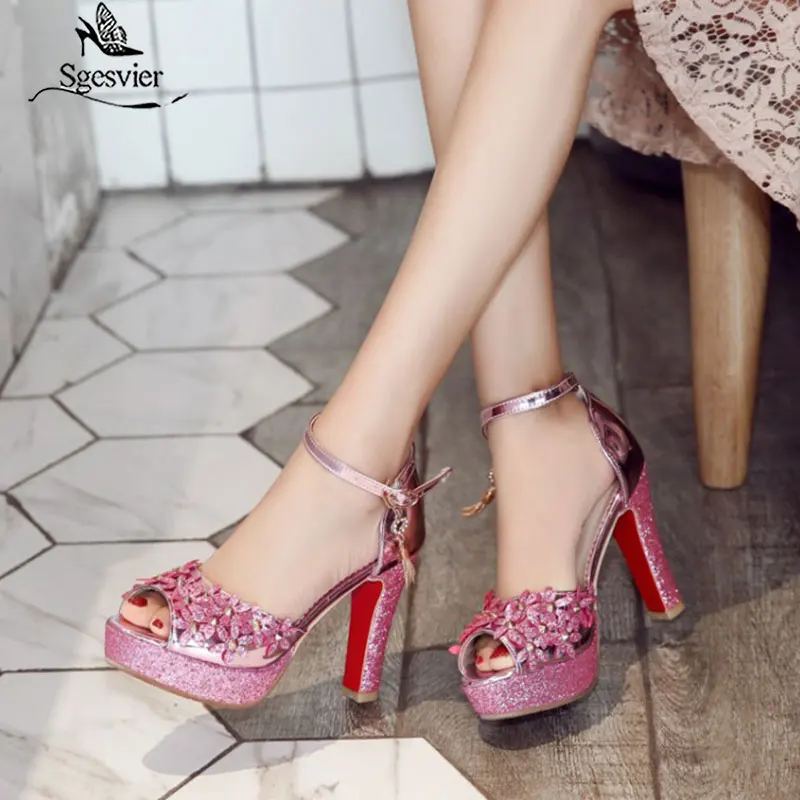 Женские босоножки гладиаторы на платформе с открытым носком толстом высоком