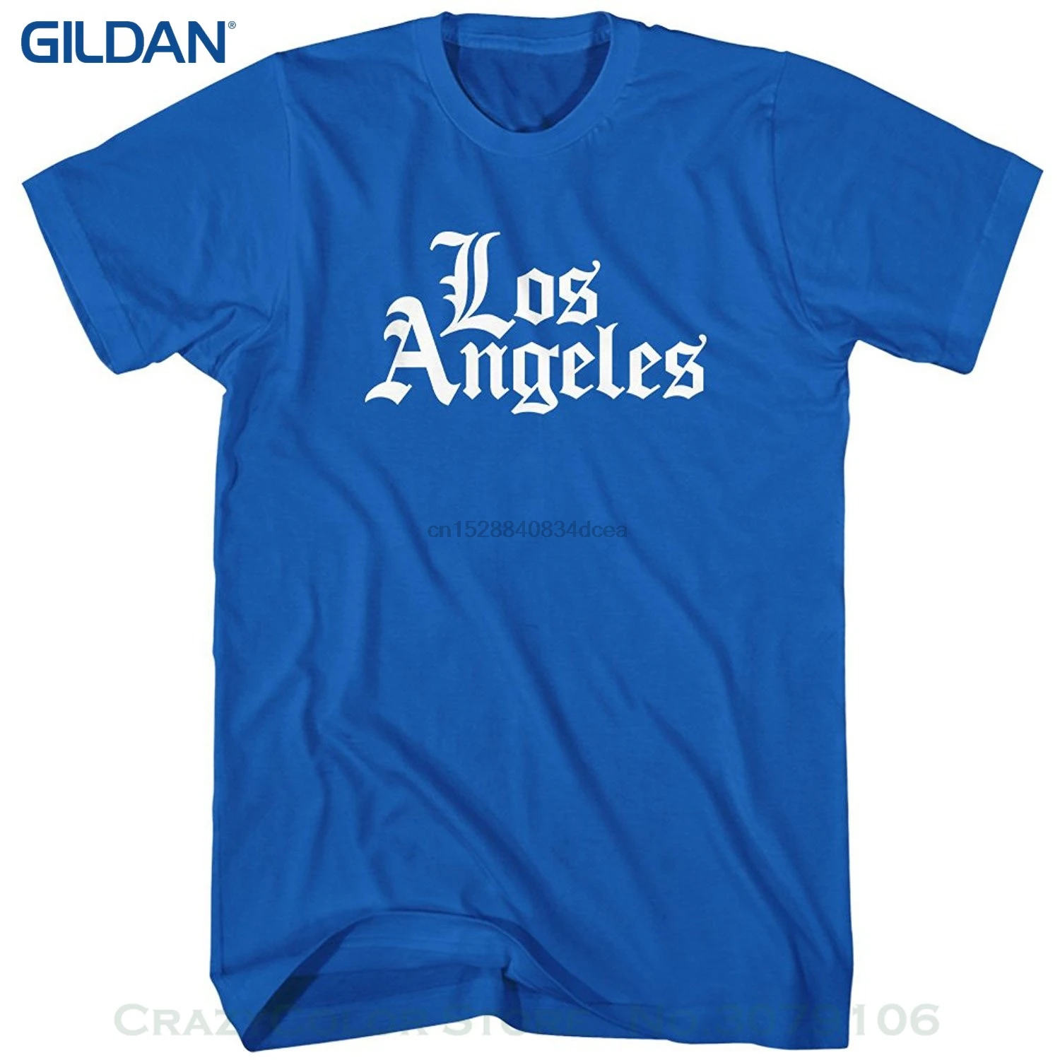 

Loose Cotton T-shirts For Men Cool Tops T Shirts Men Los Angeles Gothic T-shirt