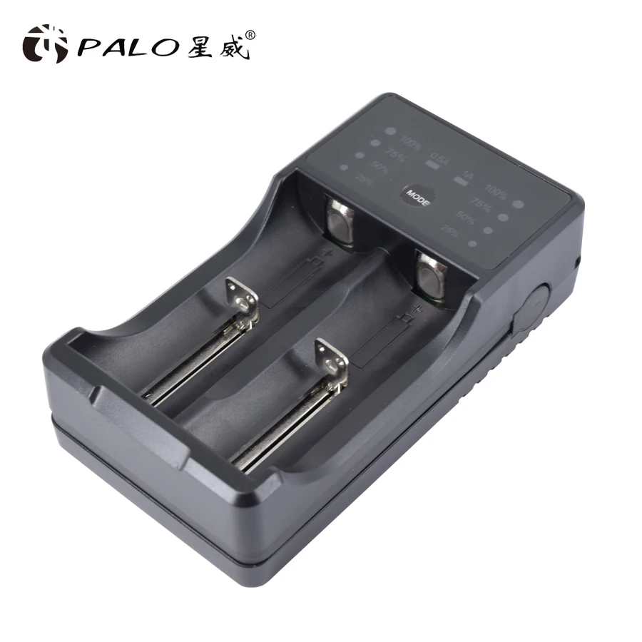 PALO AA батарея 1 2 v Ni MH Аккумуляторная 2A с светодиодный зарядным устройством для AAA 3 7