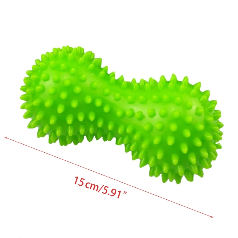 

Peanut Shape Yoga Fitness Massage Ball PVC Resistant Muscle Relax Body Hand Foot Spiky Massager Trigger Points Therapy