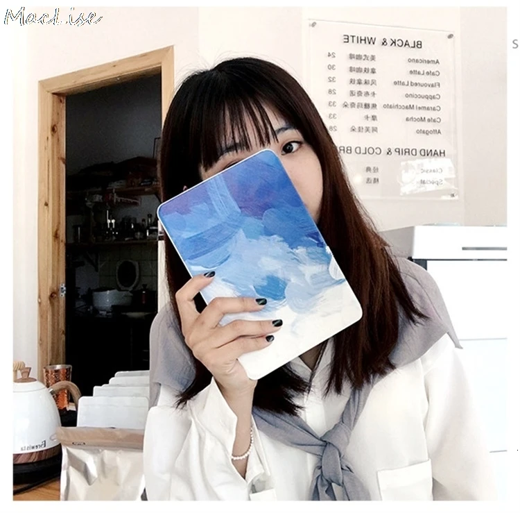 Illustrations PU and PC Material Support Protective Cover Case For iPad Air 1 2 Mini 1234 iPad 234 iPad 9.7inch