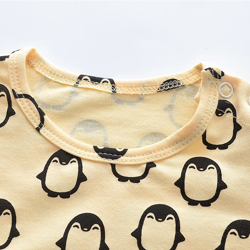 Одежда для новорожденных Для маленьких девочек Комбинезон одежда с рисунком