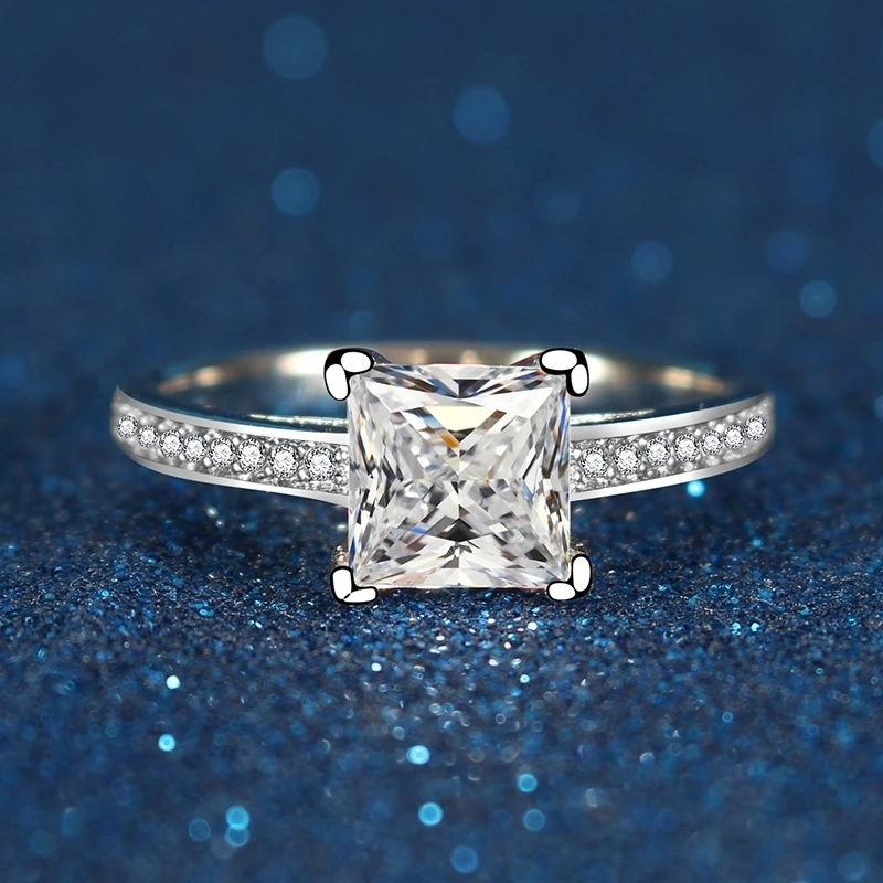 Женское Обручальное Кольцо FEFIDAY обручальное кольцо с квадратным камнем