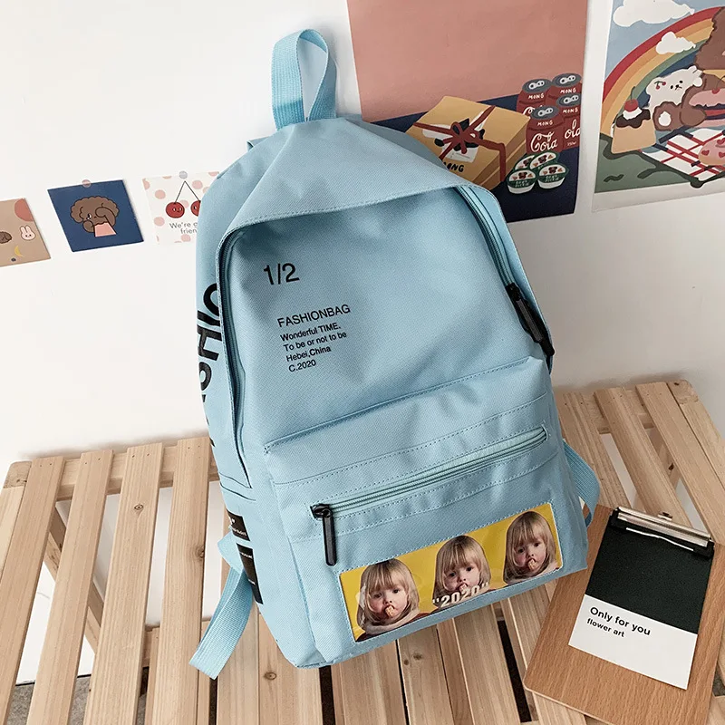 

Fashion School Bags for Girls Teenage Student Backpack Women Nylon Bookbags Large Capacity Campus High Schoolbag 2021