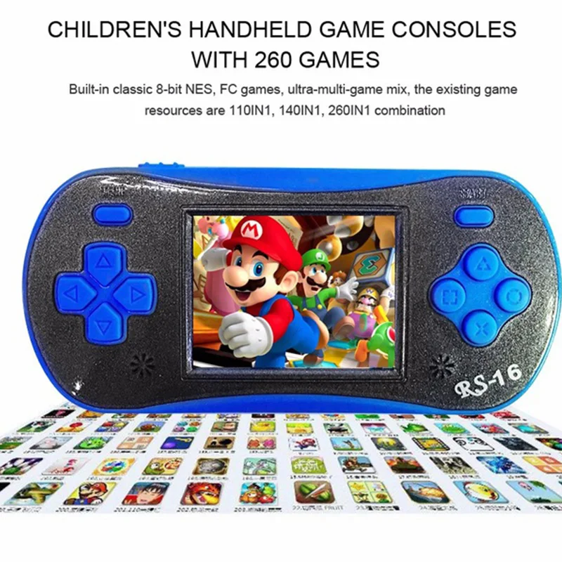 Hobbylan RS 16 2 5 дюймов 8 бит ЖК экран для игровой приставки цветной дисплей 260