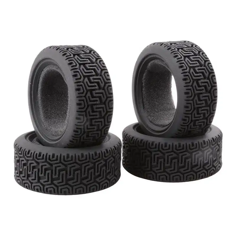 

4PCS 1/10 Running Tires D70mm Rubber Tires 70x28mm Tire Skin Soft Wheel Tyre for RC Cars Spare Parts