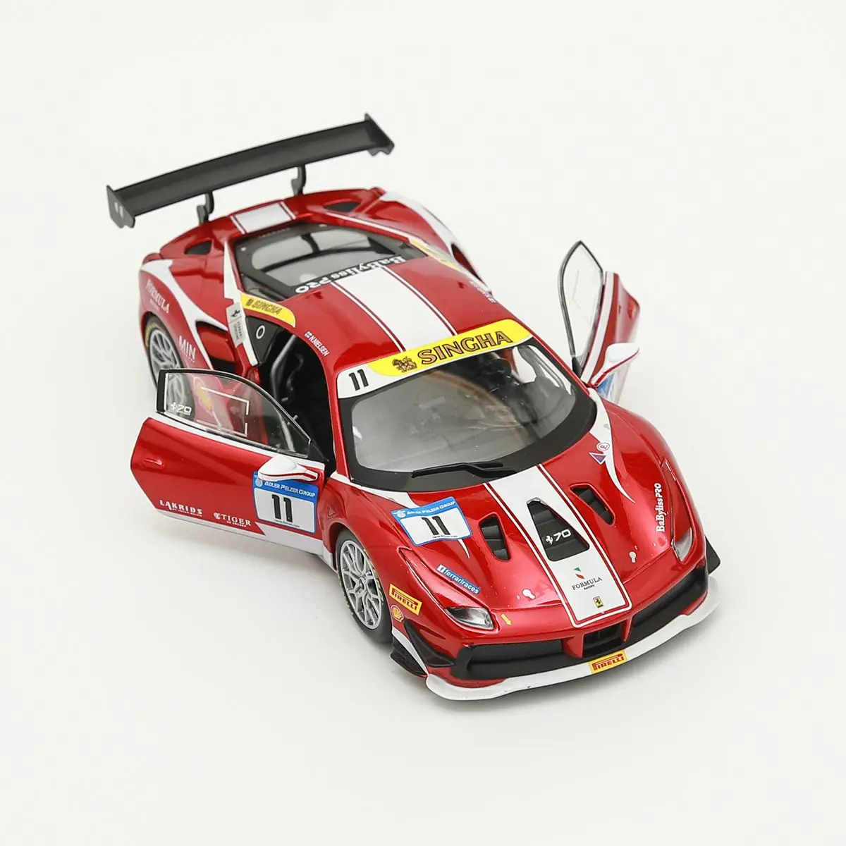 

Модель автомобиля Bburago Ferrari 488, роскошный литая модель автомобиля из сплава 1:24, коллекция игрушек