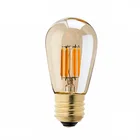 10 штук янтарные стеклянные S14 3W затемнения светодиодный лампы 110V 220V E26 E27 2200K Размер: 45*87 мм светильник гирлянды светодиодные накаливания