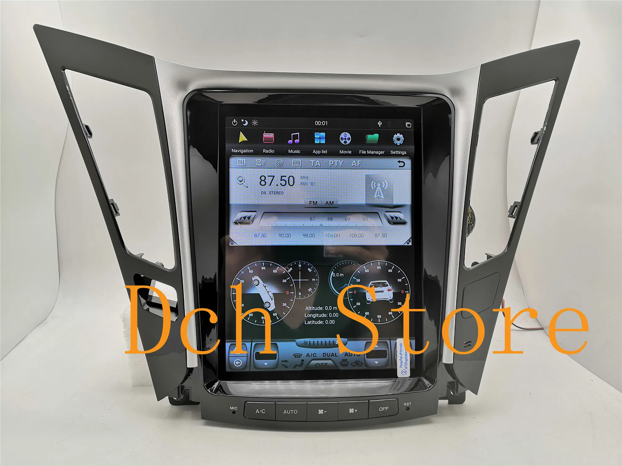 10,4 ''вертикальный экран Tesla стиль Android 8,1 автомобильный DVD gps навигатор плеер радио для hyundai sonata 2012 2013 PX6 CARPLAY