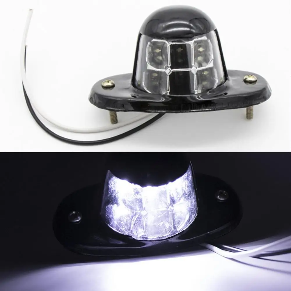 

12 В Белый 6 светодиодов подсветка номерного знака двери грузовика подсветка для автомобиля грузовика