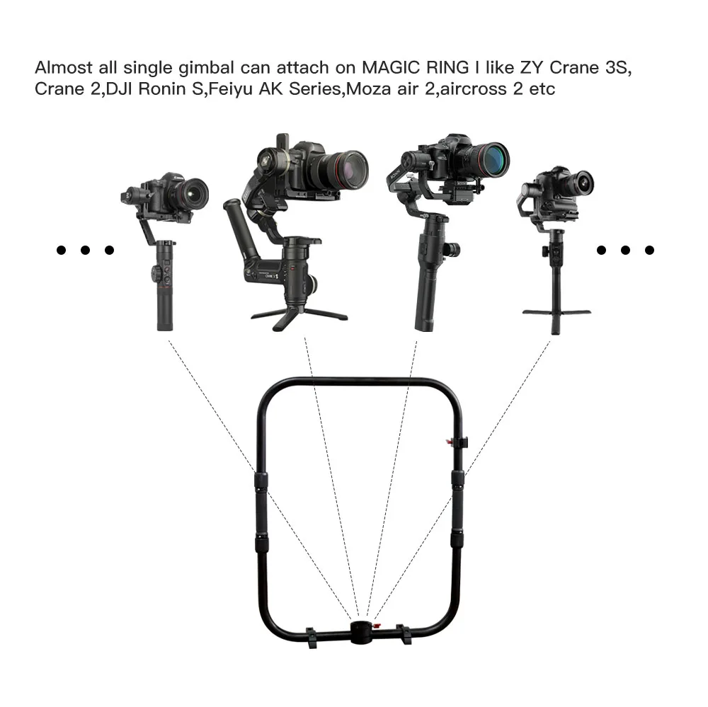 ZHIYUN CRANE 3S шарнирное ручное захватное кольцо с адаптером ARRI Gear для одной ручки Gimbal