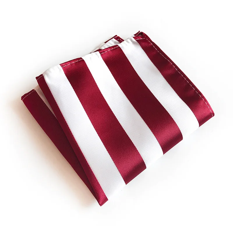 Мужское деловое полотенце в разноцветную полоску с карманами модный дизайн