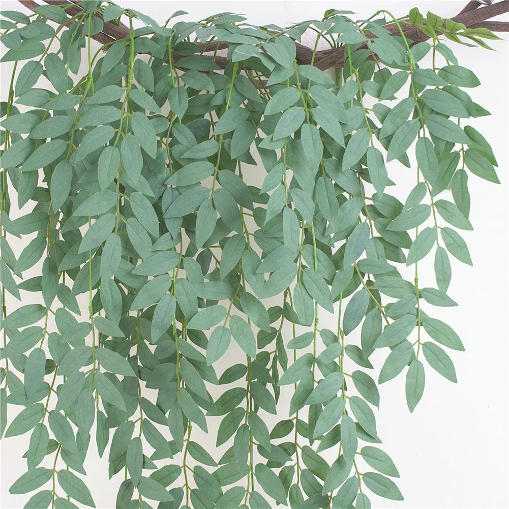 Искусственные цветы растения настенная лоза зелень гирлянда искусственная ива