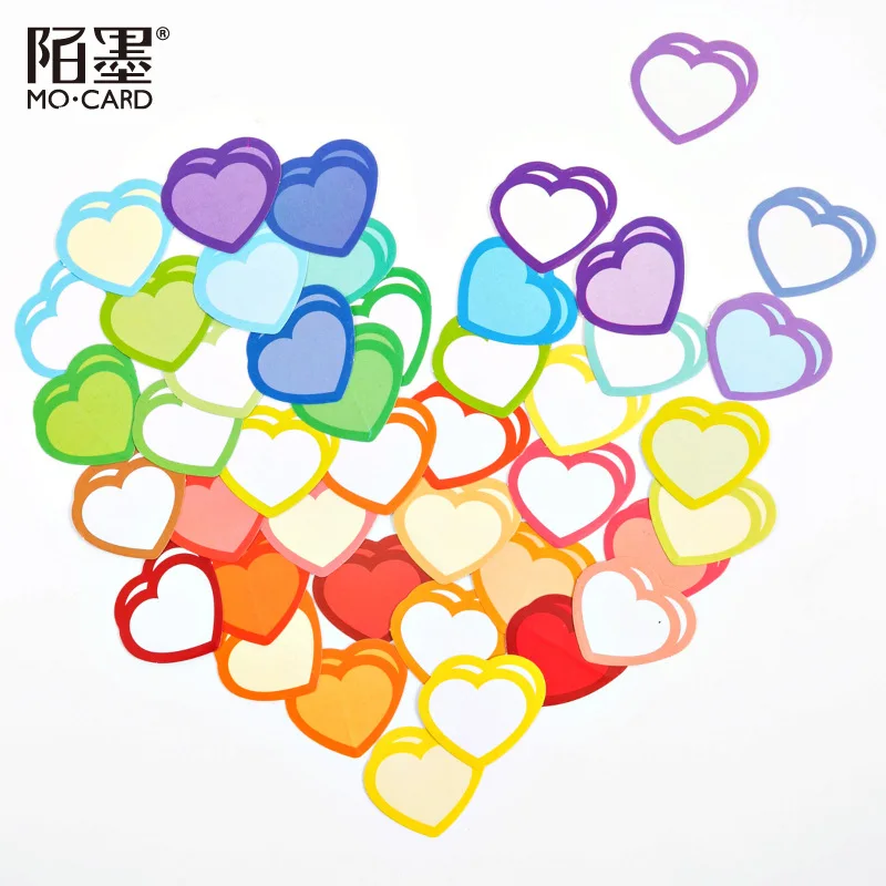 

Запечатывающий материал для самодельных фотоальбомов, конфеты, любовь, Корейская Милая ручная книга, 45 шт., наклейки в коробках