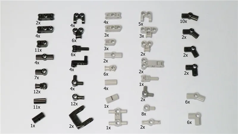 593 шт. технические детали Liftarm Beam Cross Axle Pin коннектор панели кубики MOC DIY Набор