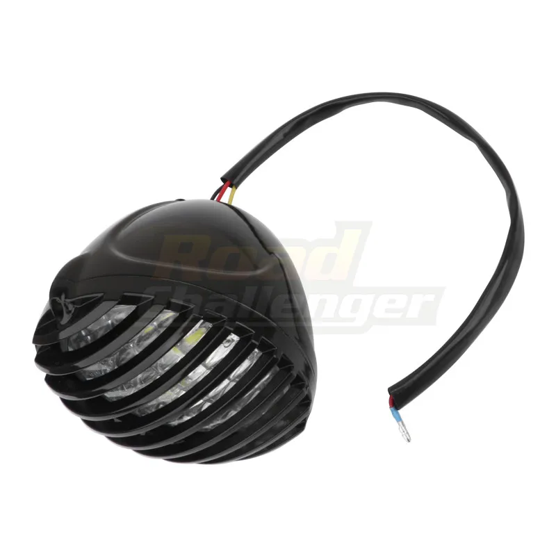 Мотоцикл светодиодный ребристый гриль фара для Harley Cafe Racer Chopper Bobber Touring Custom XS650 CB750|