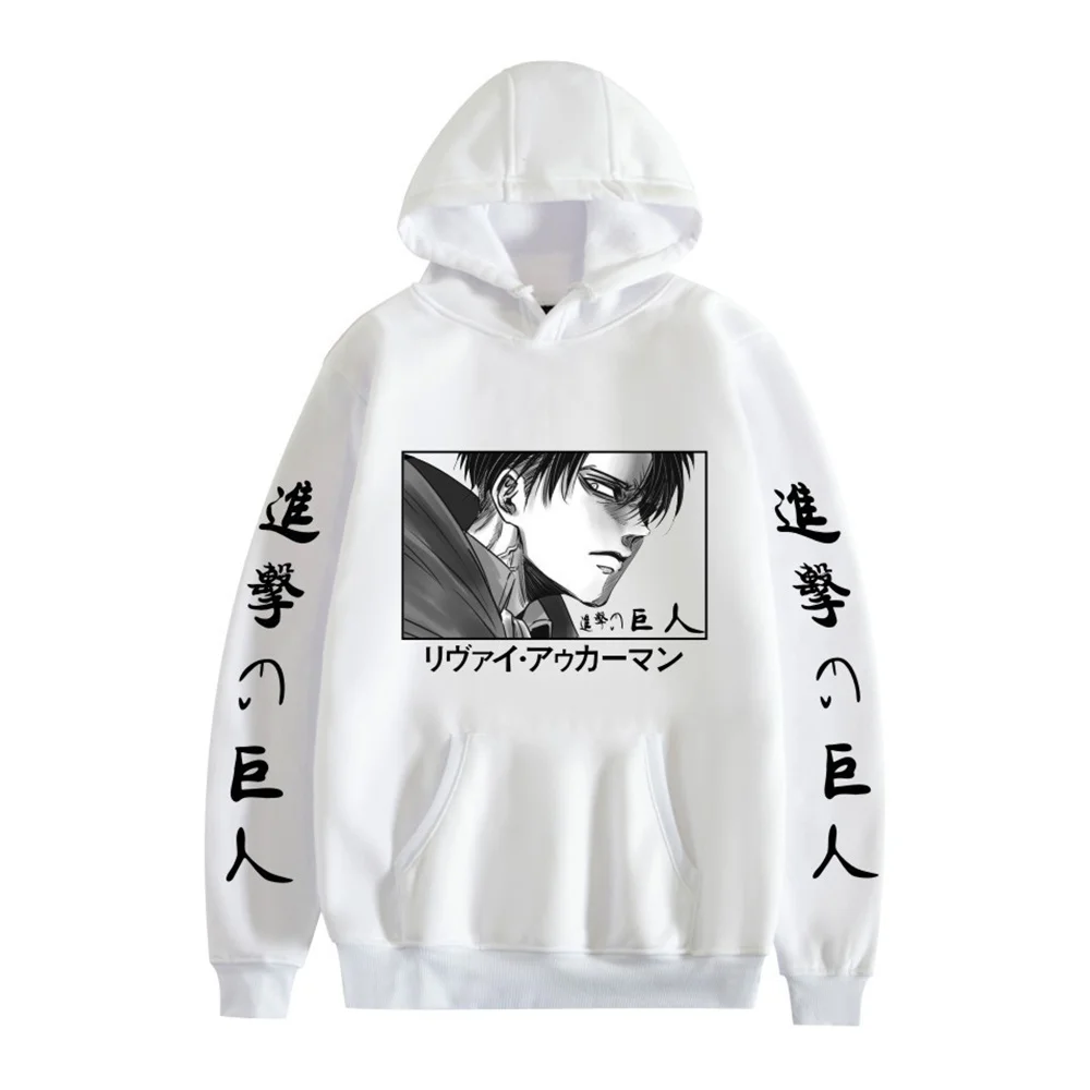 

Anime Attack on Titan Cool Levi Ackerman Print Fashion Women Hoodies Pullover Unisex Sweatshirt Cartoon Female Clothes Dropship