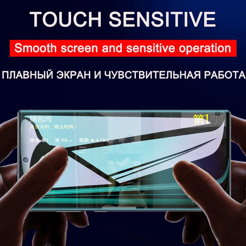20D полное покрытие Защитная мягкая Гидрогелевая пленка для samsung Galaxy Note 10 8 9 Pro S8 S9 S10
