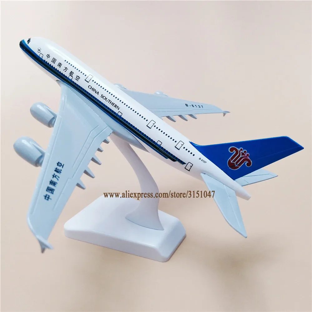 20 см Air China Southern Airlines A380 Airbus 380 Airways модель самолета сплав металлический самолет