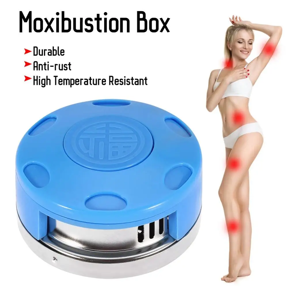 

Portables Stainless Steel Portable Moxibustion Box Fixed Ginger Tablets Ai Warm Moxibustion Therapy Remove Moisture Relieve Pain