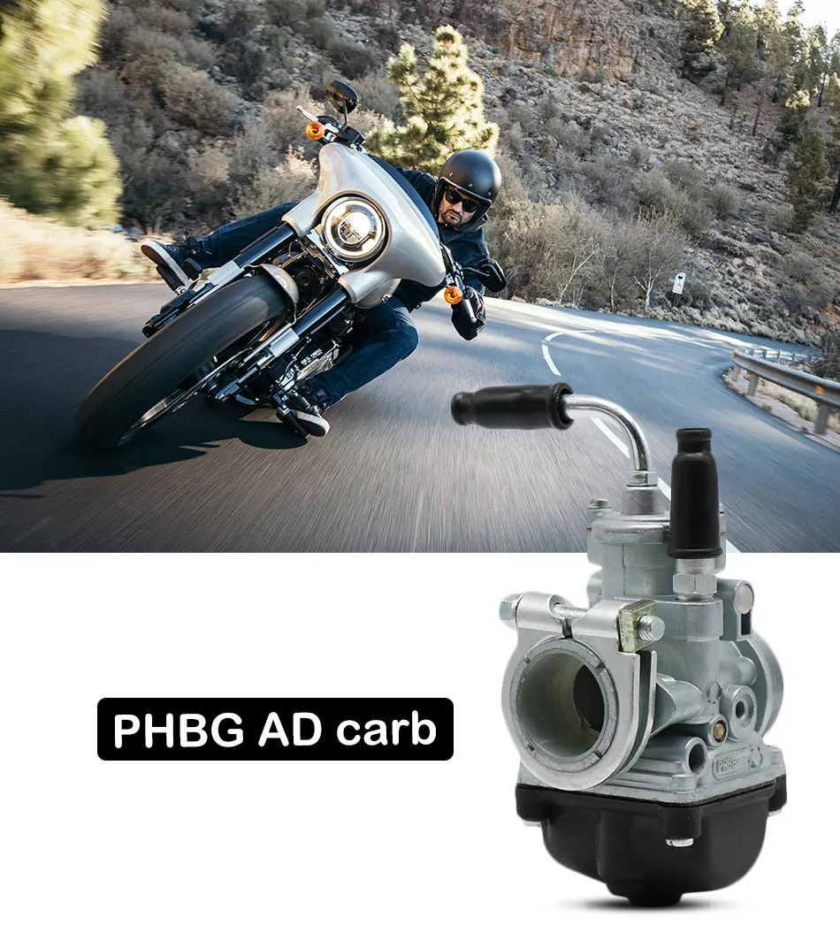 ZSDTRP 17 мм 19 мм 21 мм 2 т Dellorto PHBG DS черный карбюратор PHBG Carb DIO JOG 50cc 90cc RG50 BWS100 для Puch Yamaha Zuma