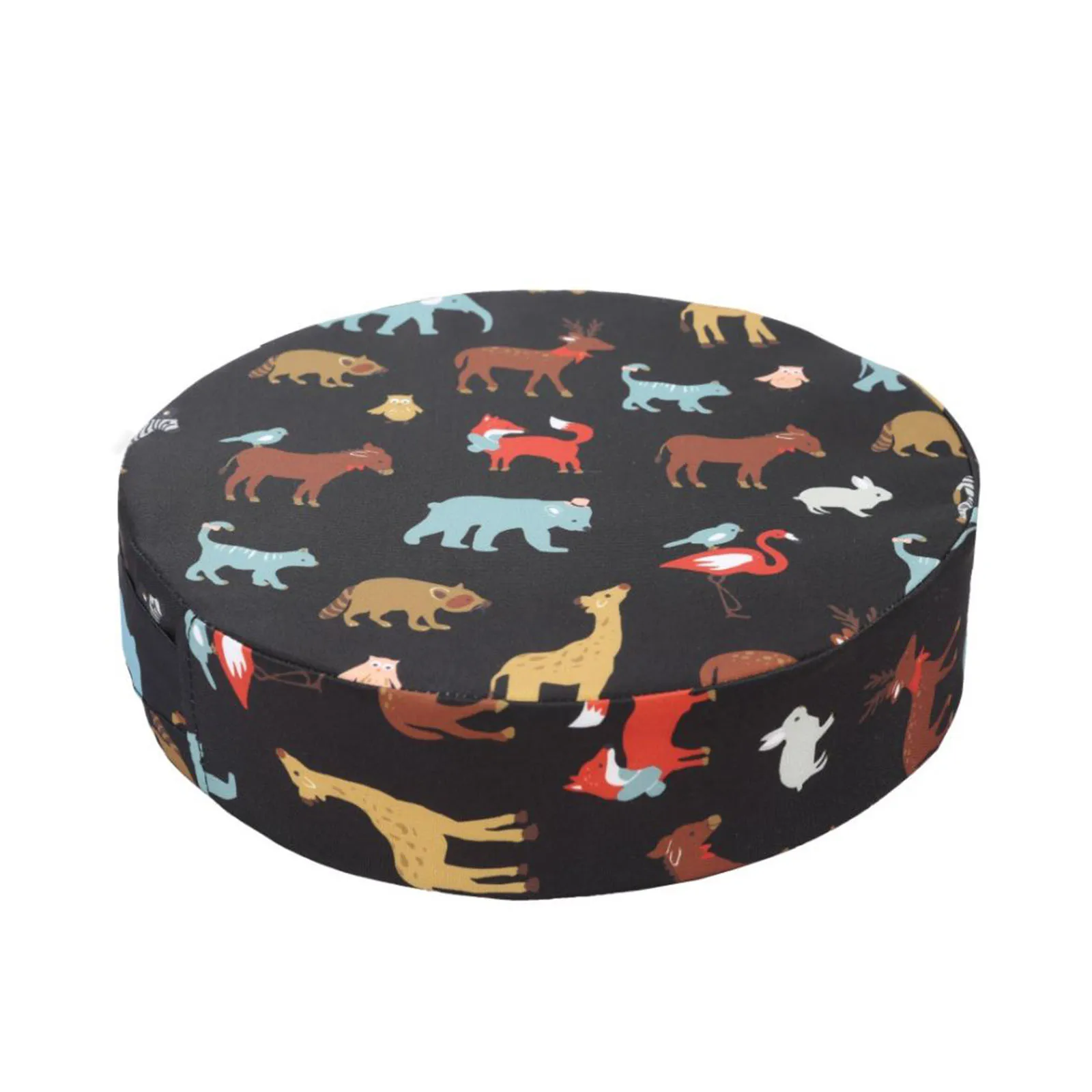 Child Adjustable Bandage Cute Print Round Shape Seat Cushion with Non-slip Bottom |