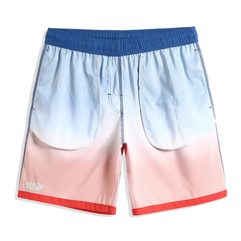 

Brand Mens color gradient Board shorts Quick Dry swimming suit Trunks swimsuit bathing swimwear Sungas De Praia Homens